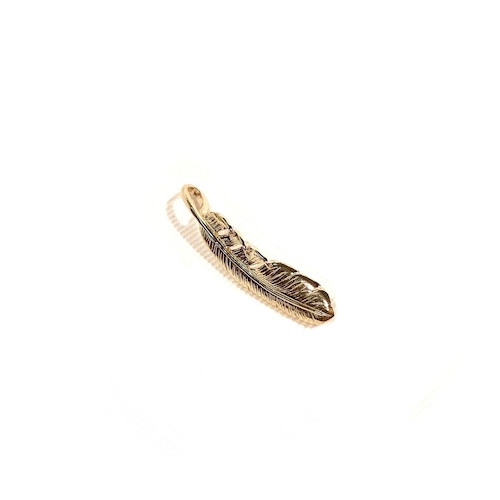 WHEEL WORKS ホイールワークス　FeatherPendant 18K Gold Left フェザーペンダント 18K ゴールド レフト インディアンジュエリー ネイティブアメリカン 