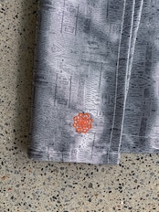 333 original/Embroidery silk wrap pants (SILVER)