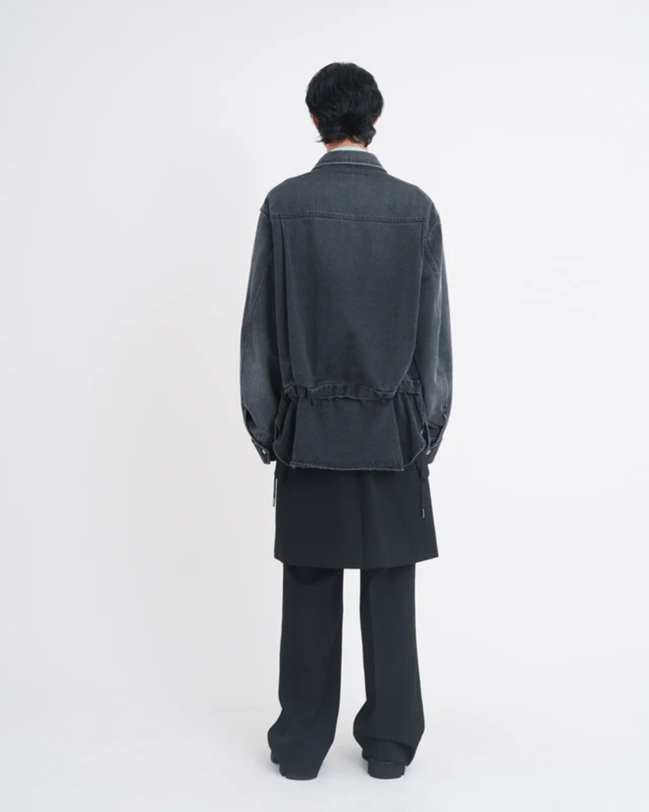 【26SS】Tamme タム / デニムシャツ 長袖 /DENIM TRUCKER SHIRT BLACK - 6