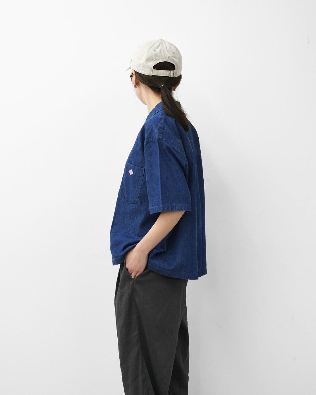 DANTON [ダントン] B.D. SHORT SHIRT S/S [DT-B0443DUG] B.D.ショート