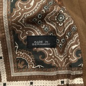 カシミヤ100％ ドイツ製 高級 KONIGLICH 裏地総柄 ロング コート 比翼 ステンカラー サイズ S /キャメル/メンズ/カシミア