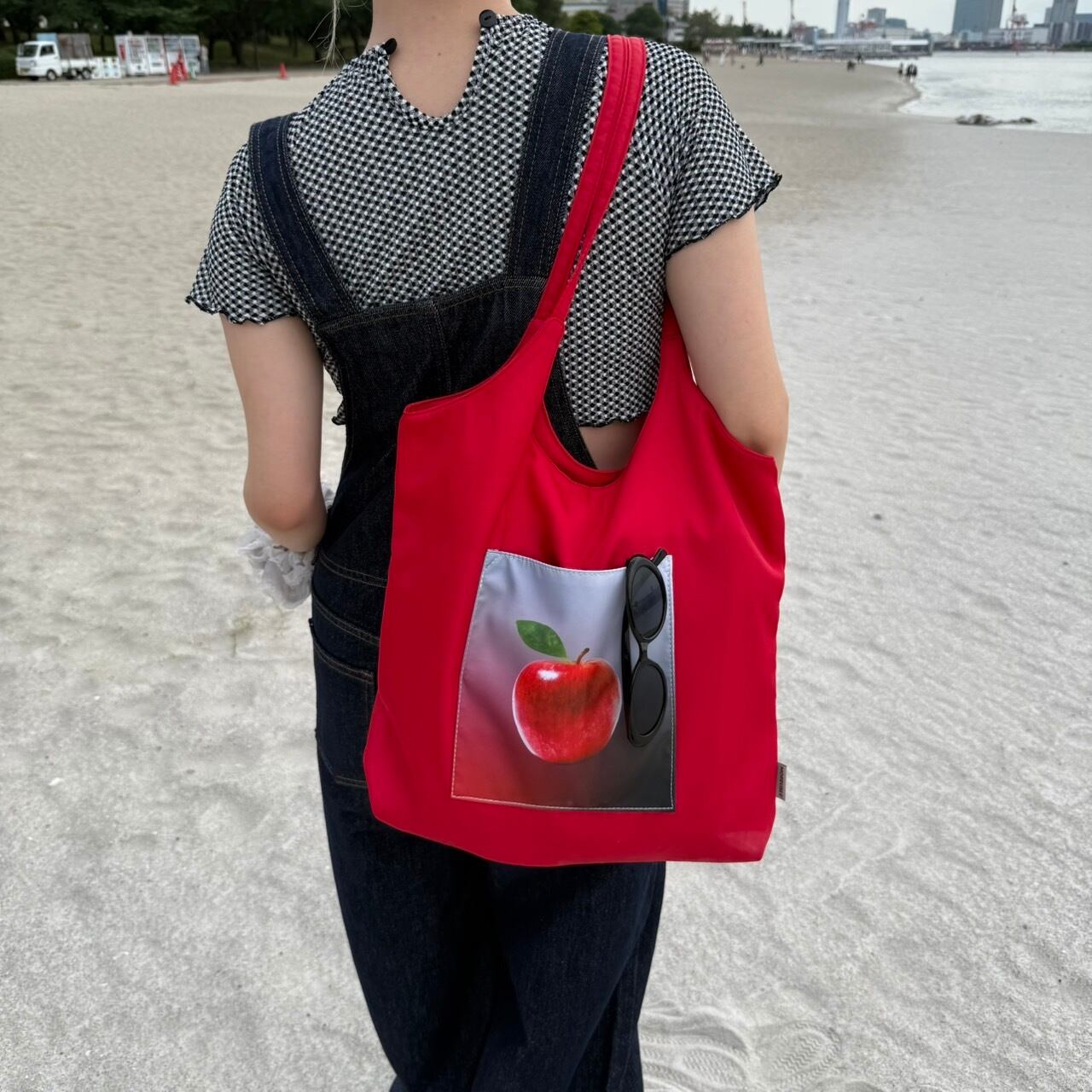 リンゴ柄トートバッグ_MS003 | lanan(ラナン)