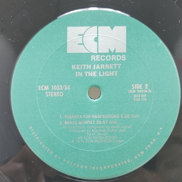 Keith Jarrett / In The Light [ECM 1033/34, 2612 029, 2335 110] - 画像5