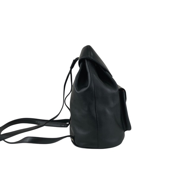 Christian Dior クリスチャン ディオール バックパック ブラック ロゴ チャーム レザー リュック vintage ヴィンテージ オールド i7gek7