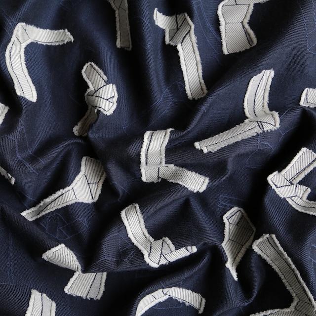 Original Textile 'Knots' Midnight Blue