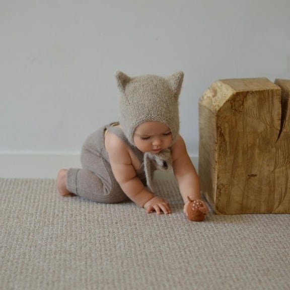 Bambolina beige kitty | 韓国子供服 Bisque -びすく-