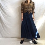 70s Metallic Plaid Blouse