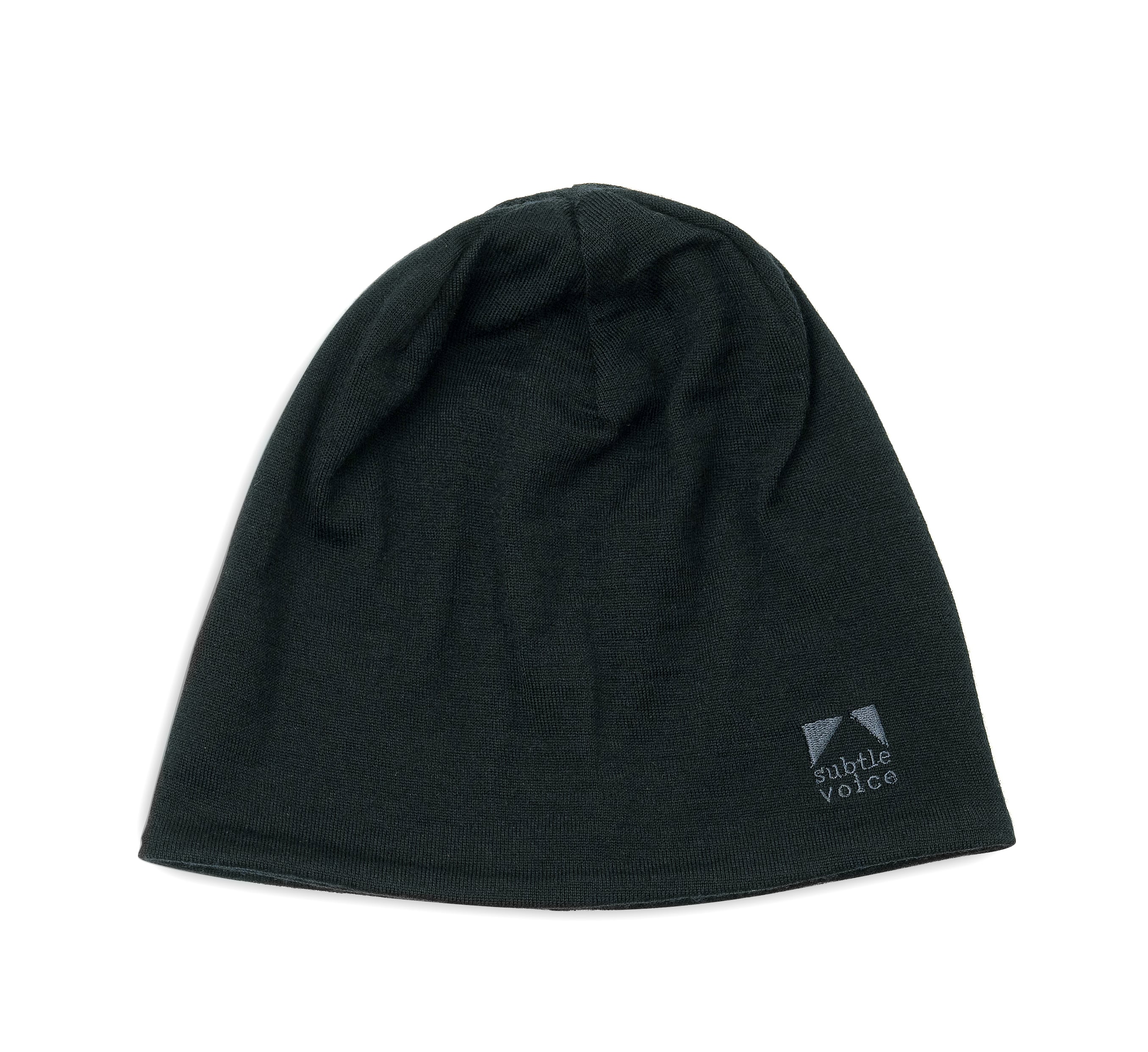 SV Wool Snug Beanie [Coal Black] | subtle voice