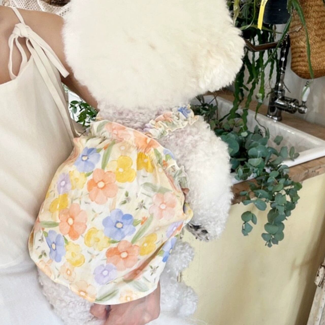 ふんわり花柄ワンピース♡0175