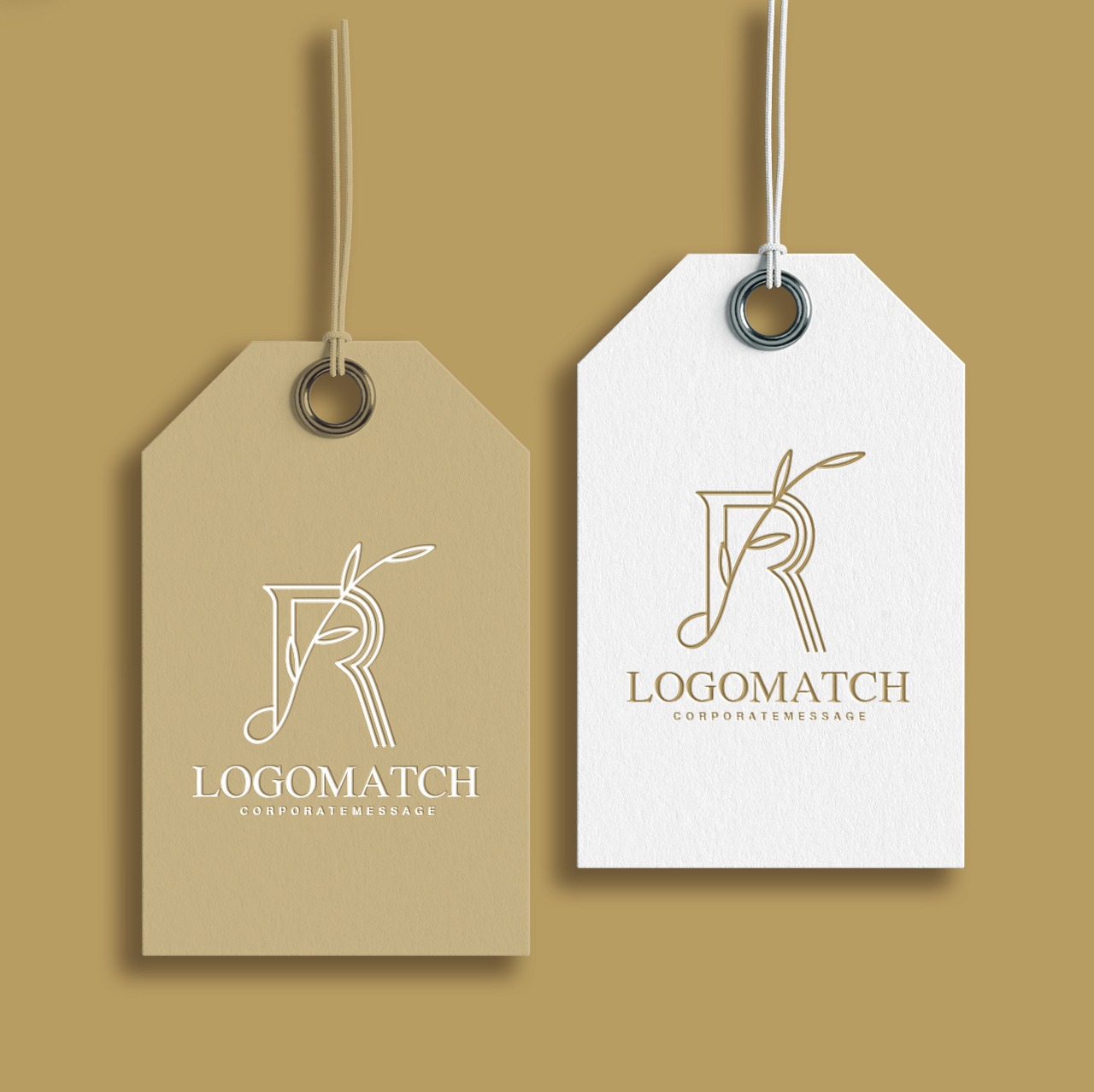 繊細で優美なRのロゴ