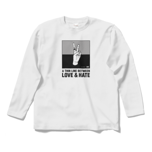 ecobad ロングスリーブTシャツ（LOVE&HATE）（色違い有）