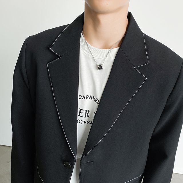 予約販売】メンズ スーツ 無地 ブラック ブルー ジャケット パンツ