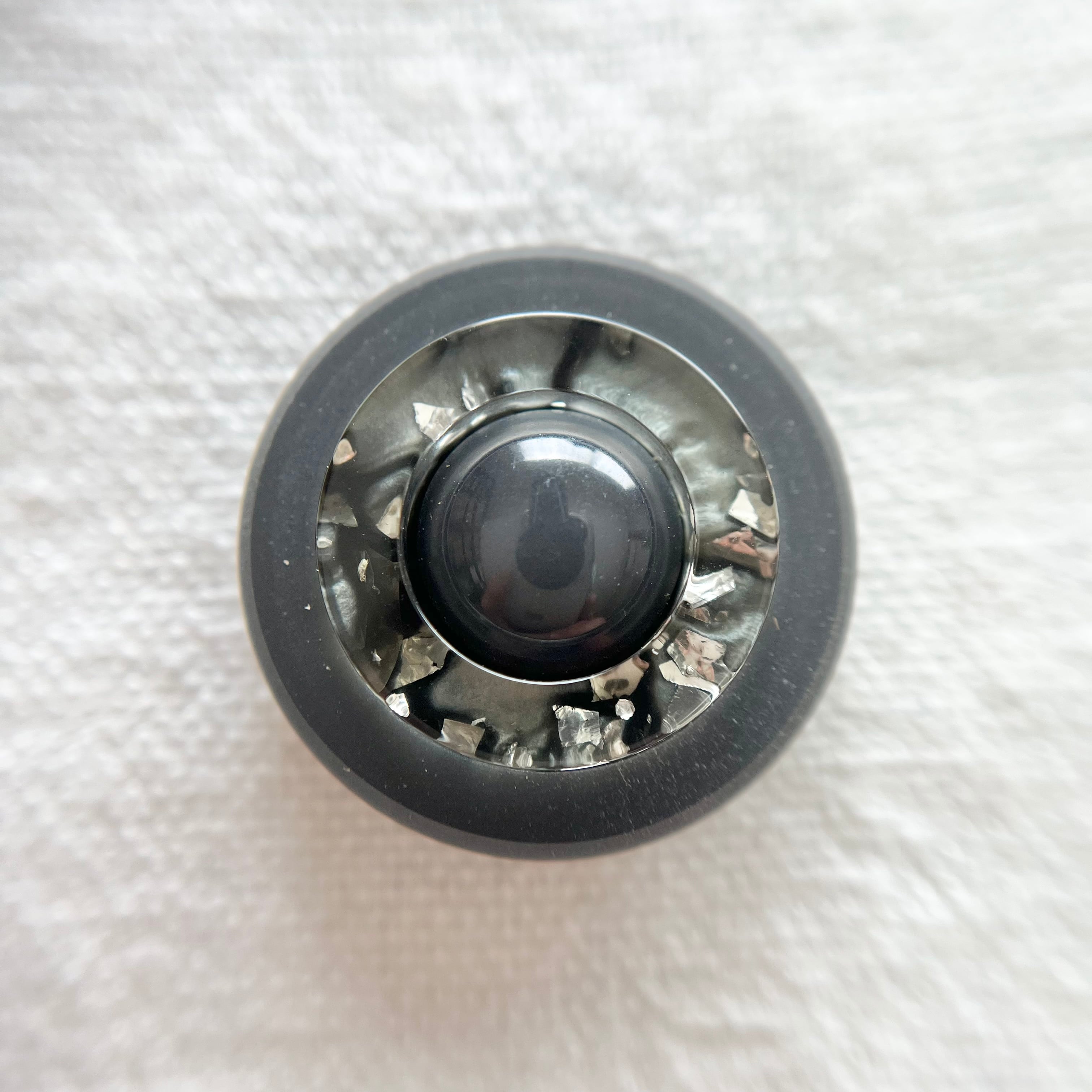 グリッターリング×グレー 23㎜