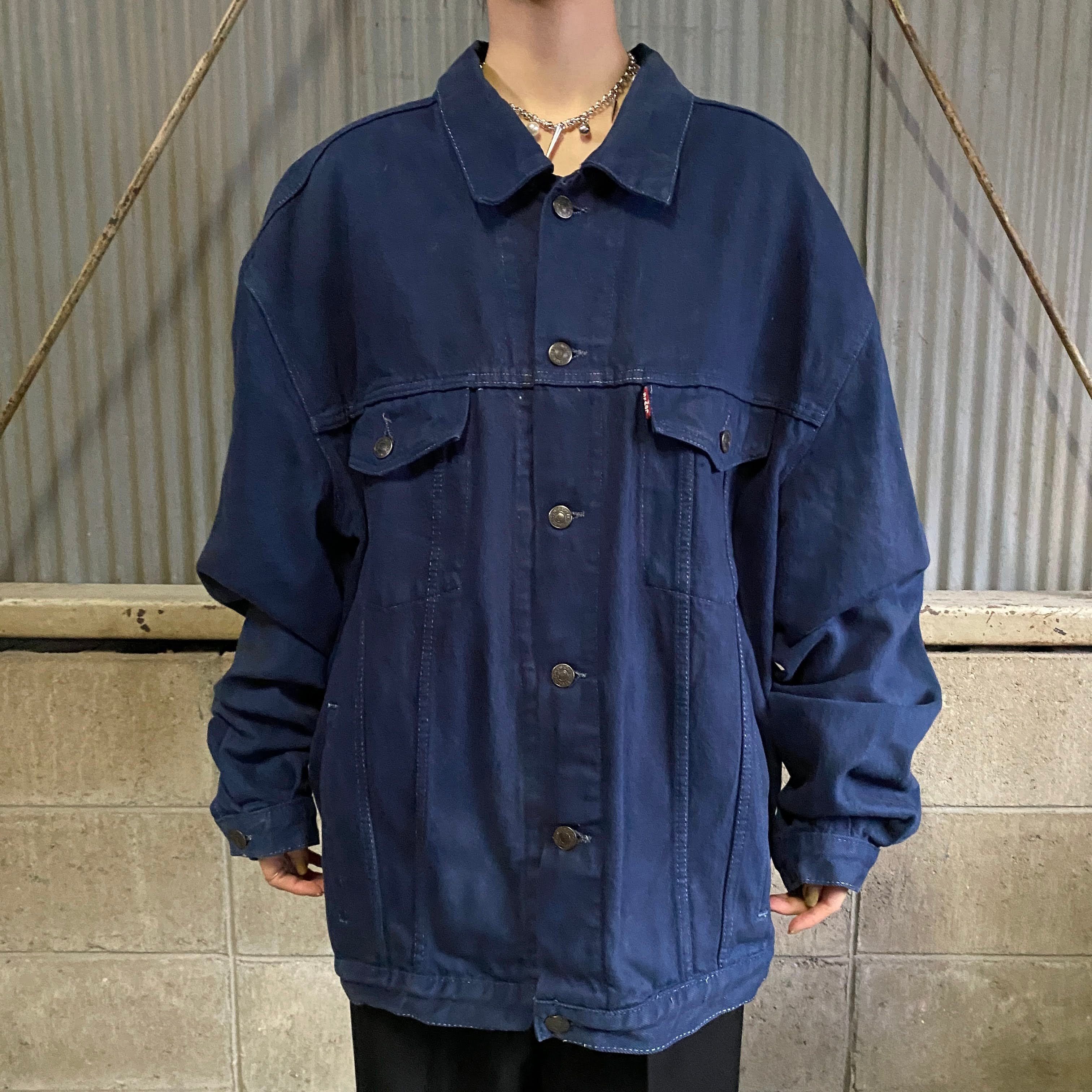 Levi's ユーロリーバイス 70507 後染め デニムジャケット メンズXL相当