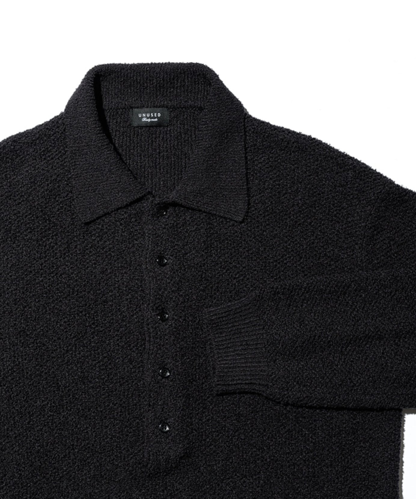 UNUSED / US2551 HONEY COMB POLO KNIT(BLACK) | AfterSchool