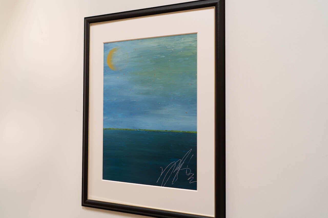 ocean/ 空、海をテーマにしたスプレーアート作品 原画販売アート作品