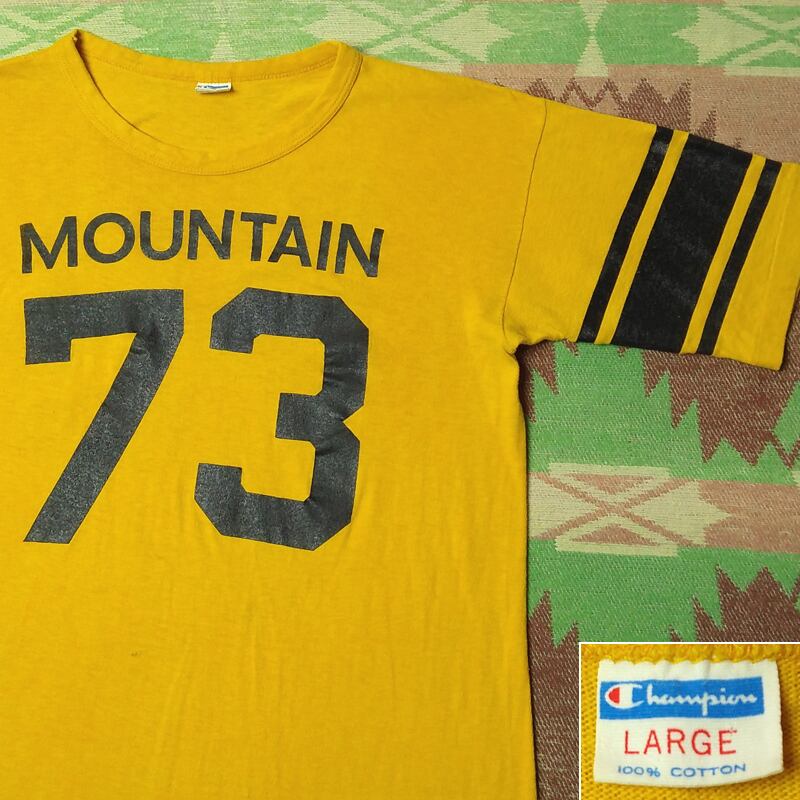 70s Champion Football T-Shirt （L） MOUNTAIN 73 | Wonder Wear ...