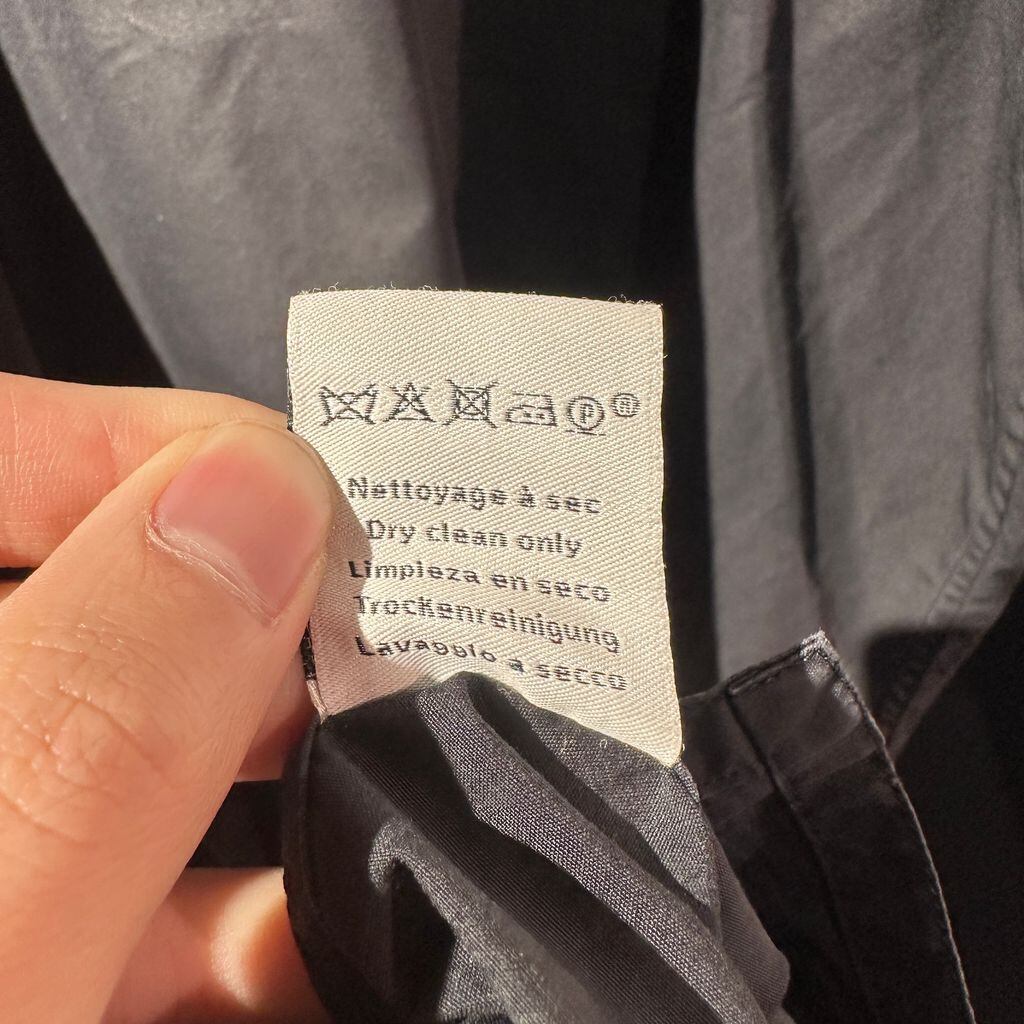 HERMES エルメス Half Zip No Collar Shirt ノーカラーシャツ ブラック