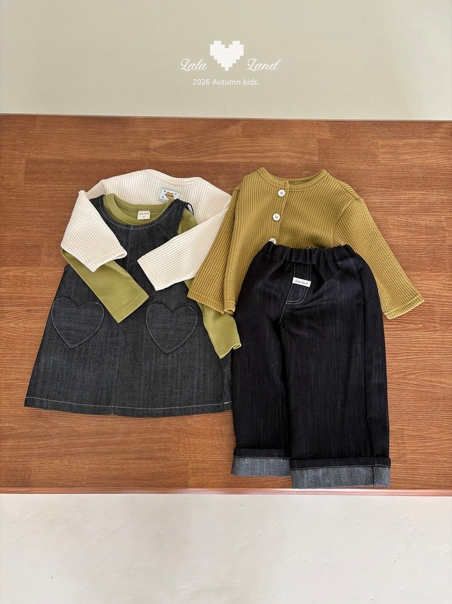 《予約》送料無料【lalaland】Heart Pocket Dress
