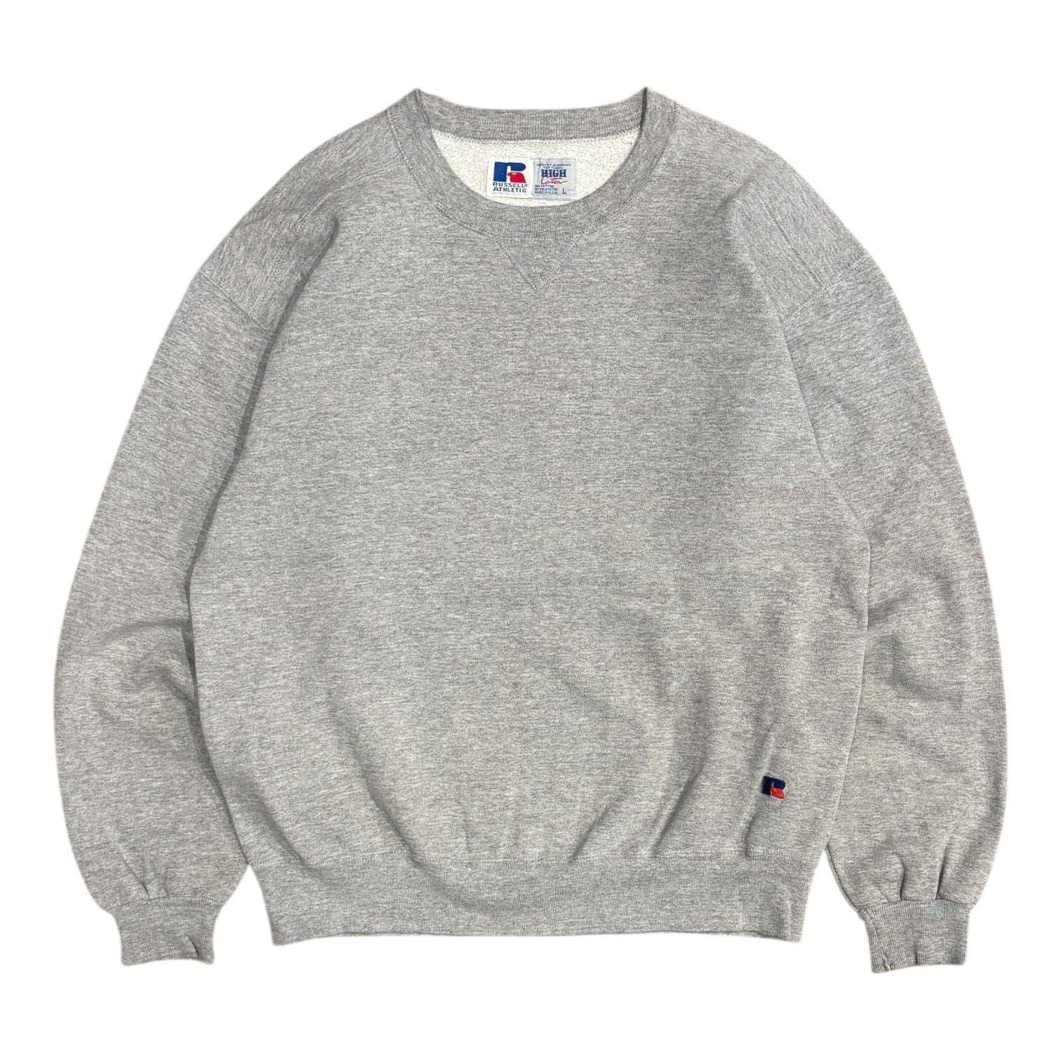 【4/2迄限定価格】90s USA製 ラッセルアスレチック ハイコットン 前V 90's USA製 Russell Athletic High Cotton 前V Sweat L / ラッセル