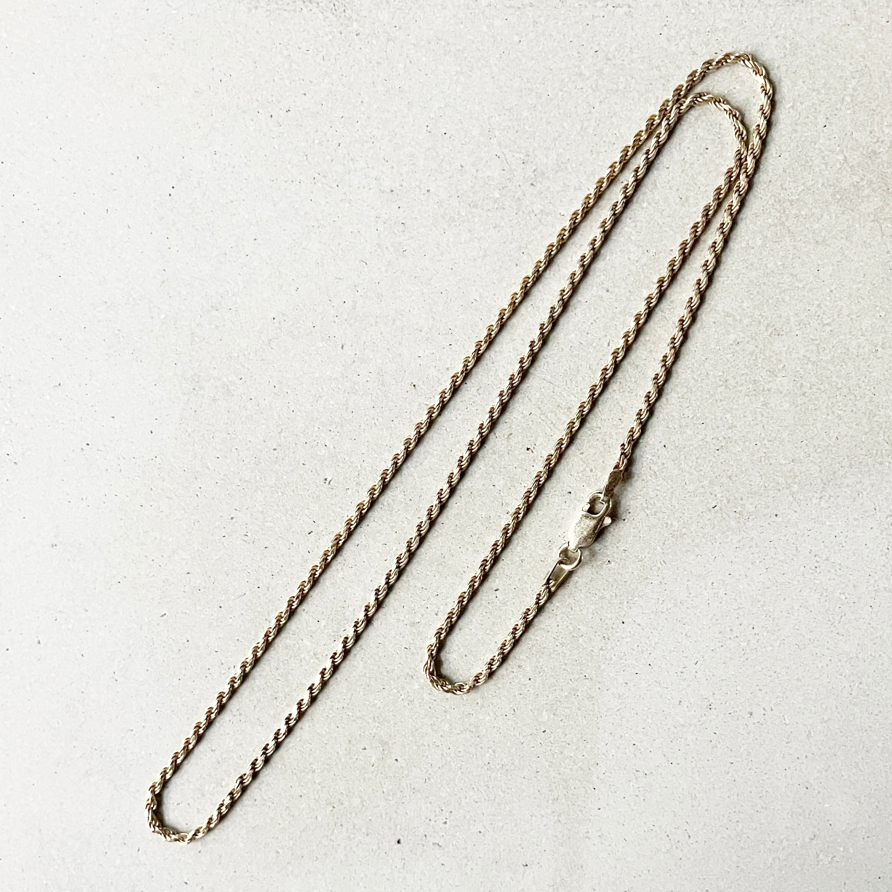 イタリア製 EURO VINTAGE ROPE CHAIN ネックレス 925 イタリア製 EURO VINTAGE ROPE CHAIN ネックレス 925 | unune