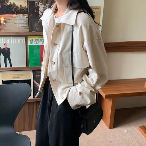 送料無料 春新作 春 秋 ミリタリージャケット レディース レディースジャケット 韓国ファッション カジュアル アウター 20代 30代 40代 ママファション