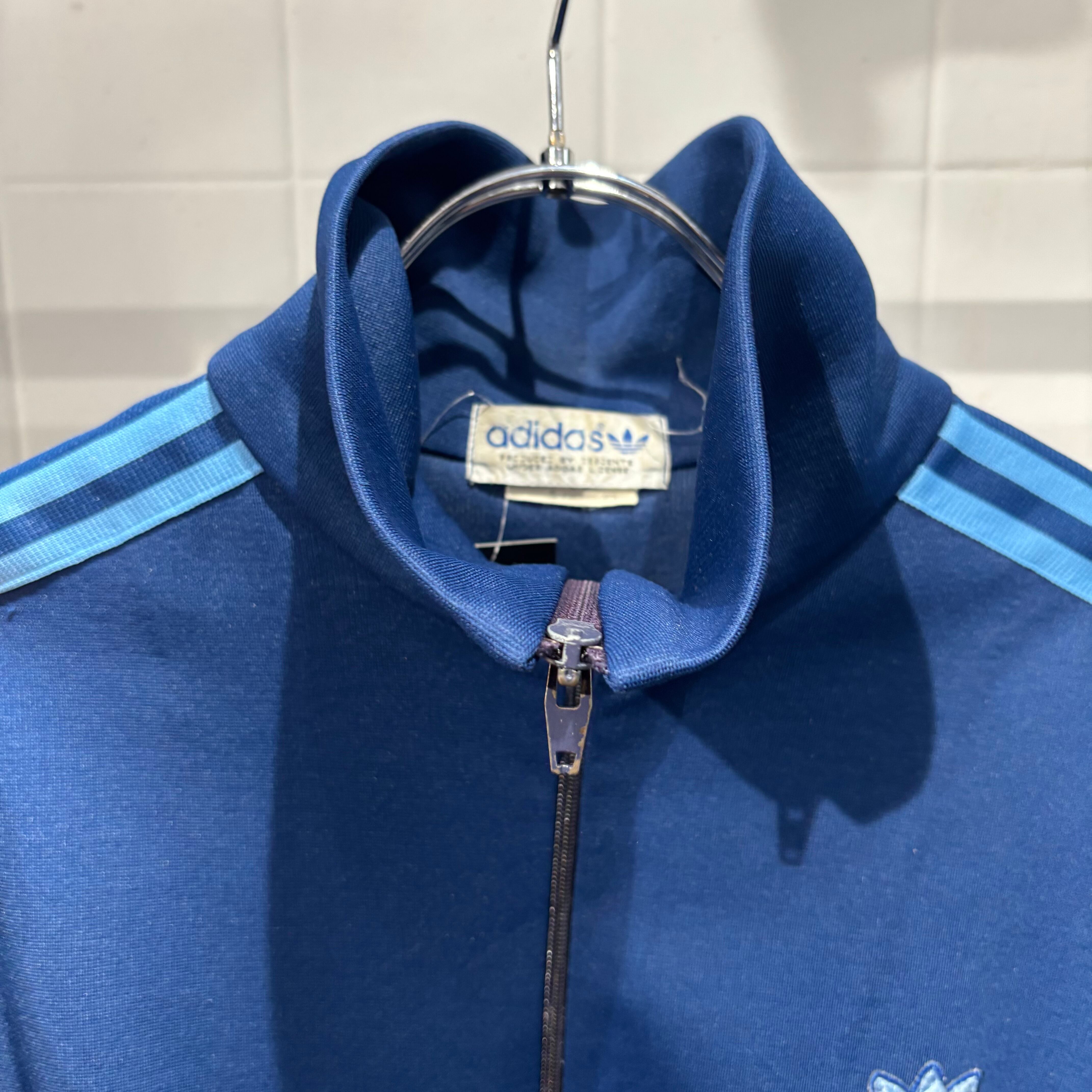 80S ADIDAS BLUE TRUCK JACKET | BerBerJin / & BerBerJin