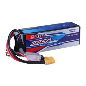 【新着特価】4S 14.8V RCリポバッテリー25C 2250mAh XT60プラグ付き RC 飛行機クワッドコプターヘリコプタードローン FPV レーシングホビー