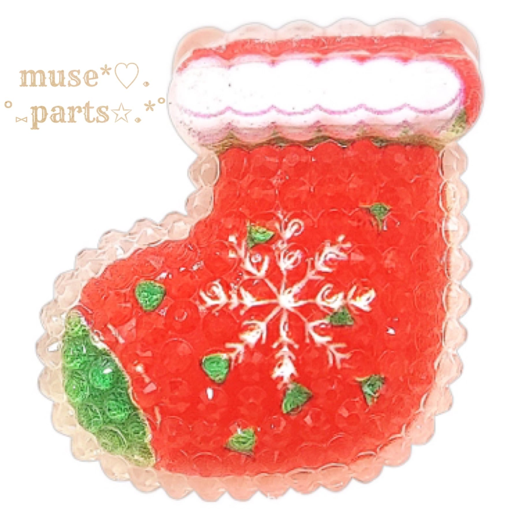 4個ペンギン/ステッキ/クリスマスツリー/ベル/手袋/サンタクロース