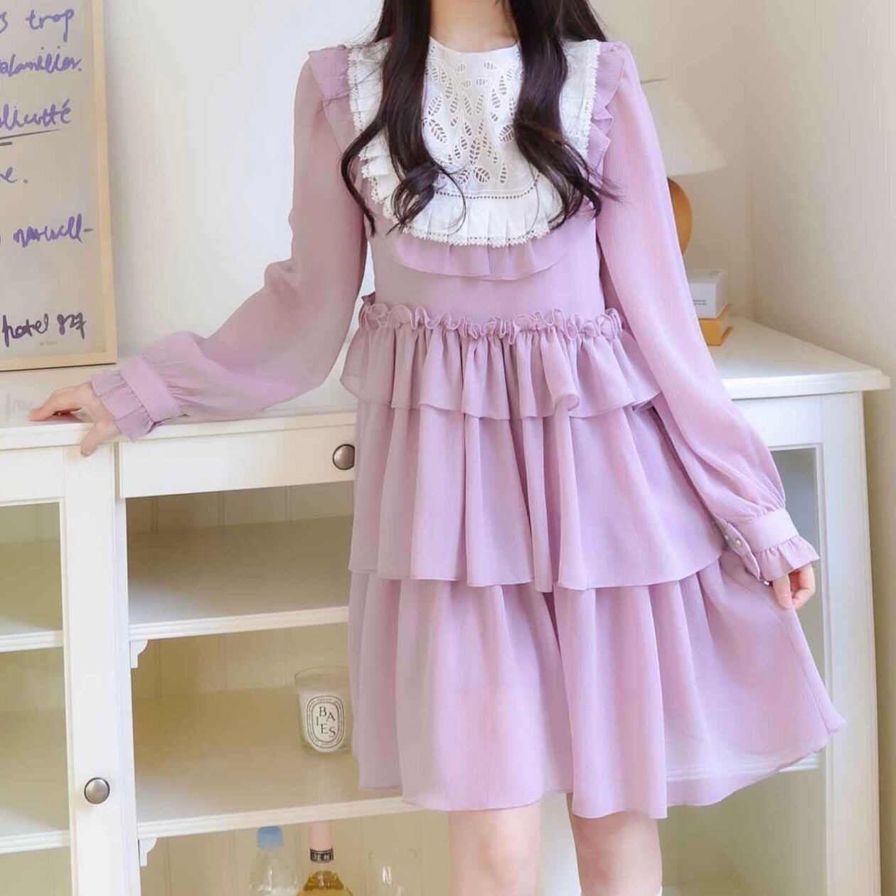 ピンクフリルワンピース Manon Tokyo