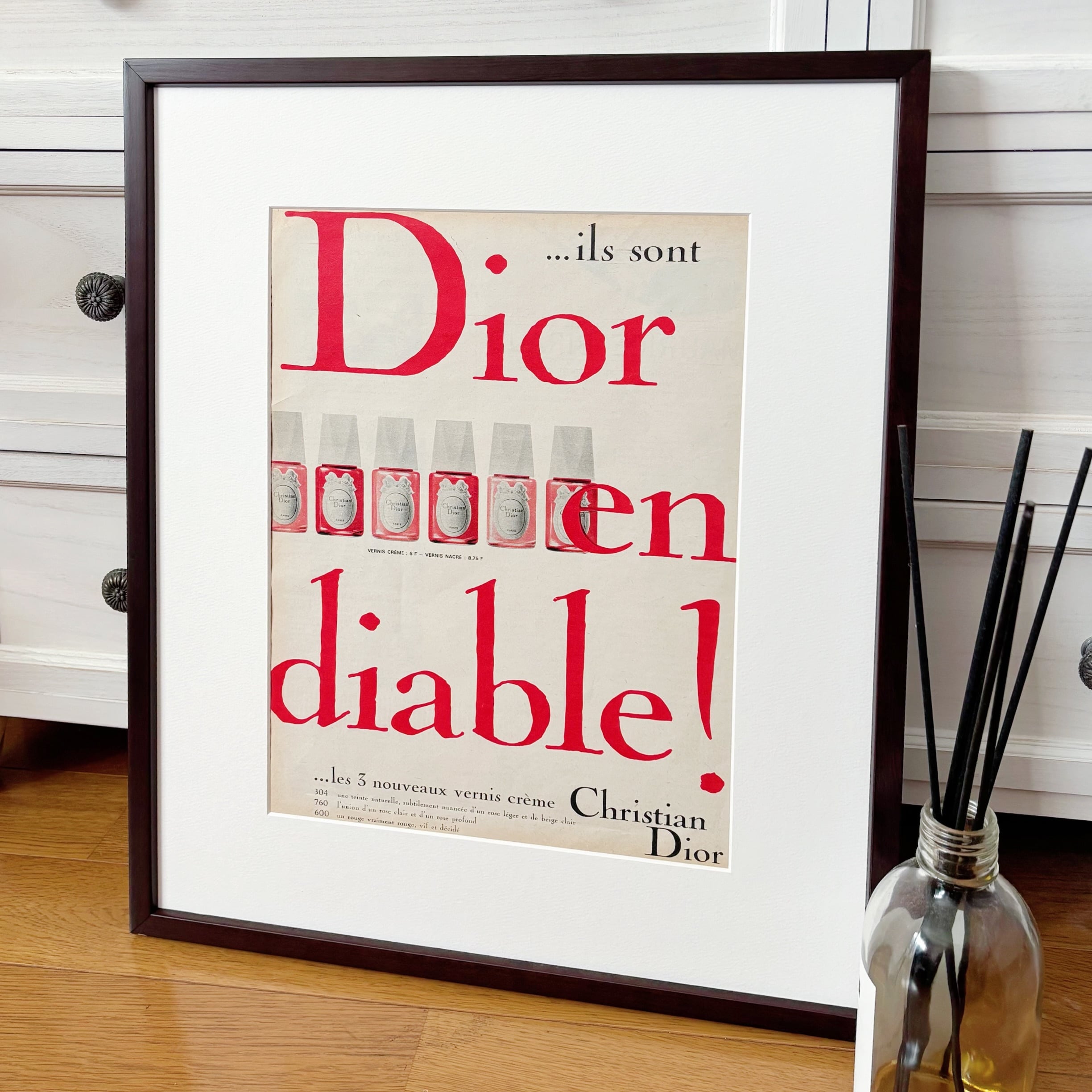 1960s 広告＞Dior ディオール ポスター ヴィンテージ アート