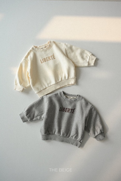 《予約》 the beige スプリングプリントスウェットシャツ