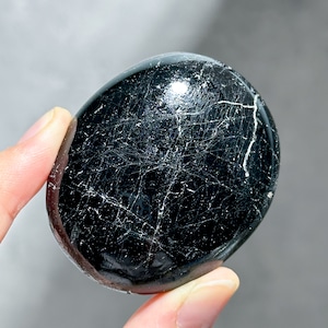ブラックトルマリン パームストーン11◇ Black Tourmaline palm stone ◇天然石・鉱物・パワーストーン