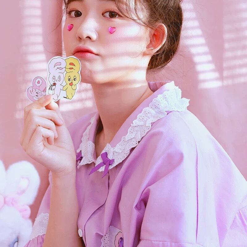 2デザイン・2カラー】【おうち可愛い】【コラボ】ピンク うさぎ リボン