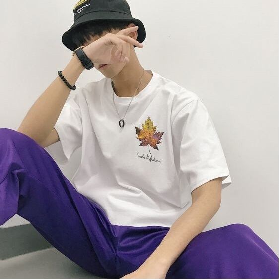 全2色 カジュアル プリント おしゃれ 半そで Tシャツ カットソー