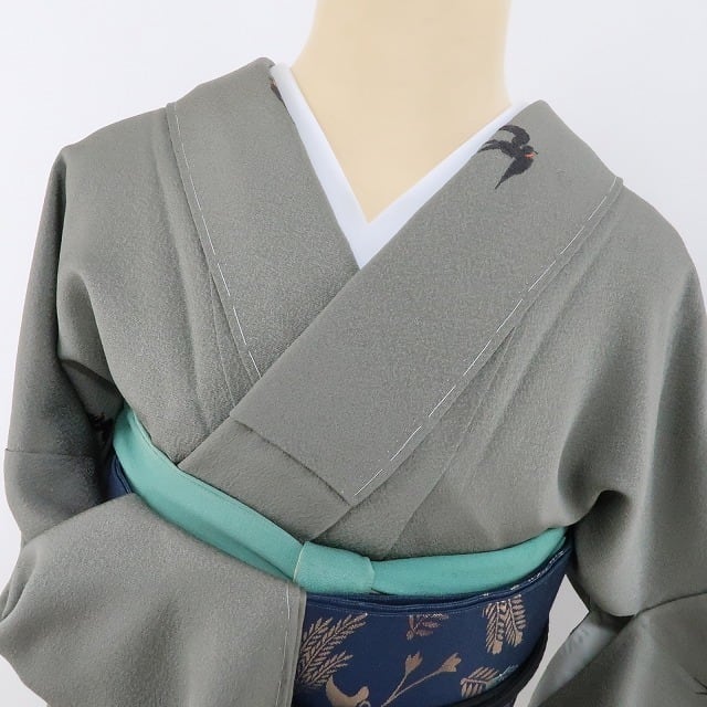 kimono_hyakkaY-276◇新品 正絹 仕付け糸付き 堅牢染 刺繍 Sサイズ 付下げ 着物