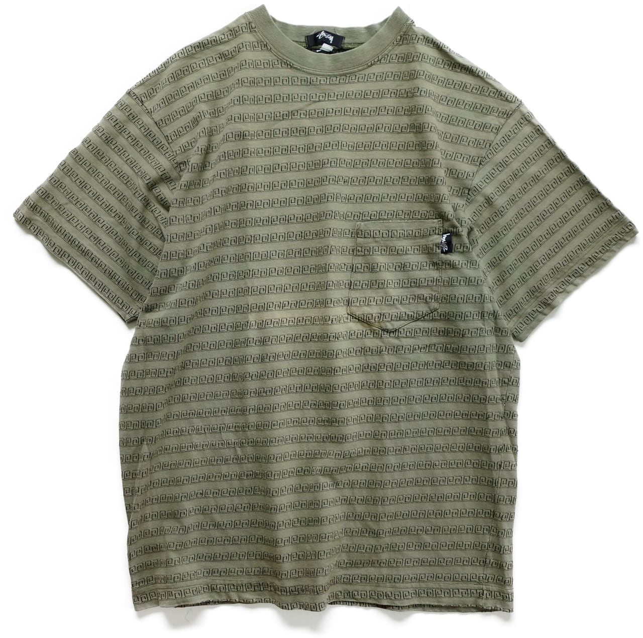 【超人気/希少】stussy ステューシー ジャガード織ボーダーポケットTシャツ