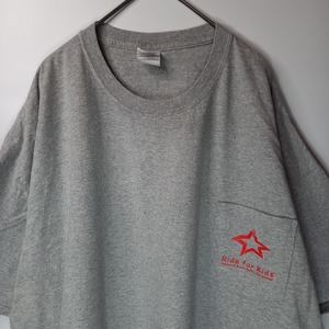 ギルダン　クルーネック　オーバーサイズ　ポケットTシャツ　企業ロゴ　2XL