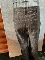 Nylaus ネップヘビーツイル　タック入りストレートパンツ