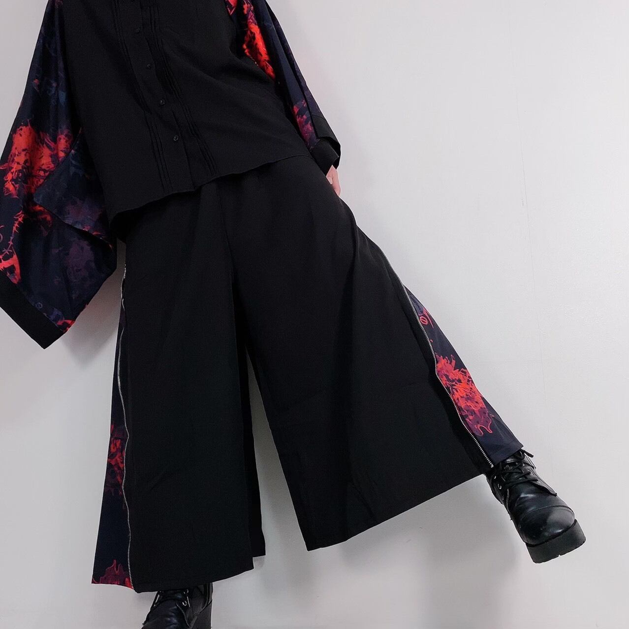 2WAY SIDE ZIP WIDE PANTS【彼岸花】 | NIER CLOTHING