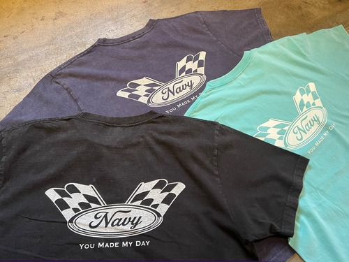 CHECKER FLAG ASHED TEE