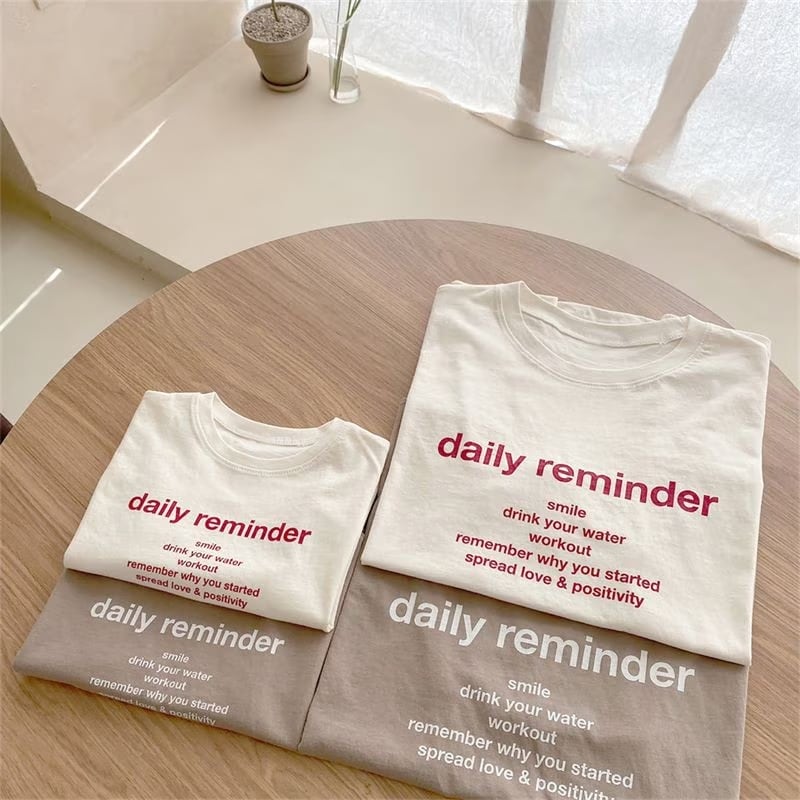 【発注】親子リンクアルファベットTシャツ