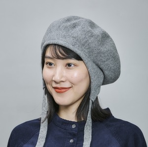 【2026AW】イヤーフラップ バスク ベレー｜ブラック／グレイ／ネイビー／ブラウン　　Ear-Flap Basque Beret