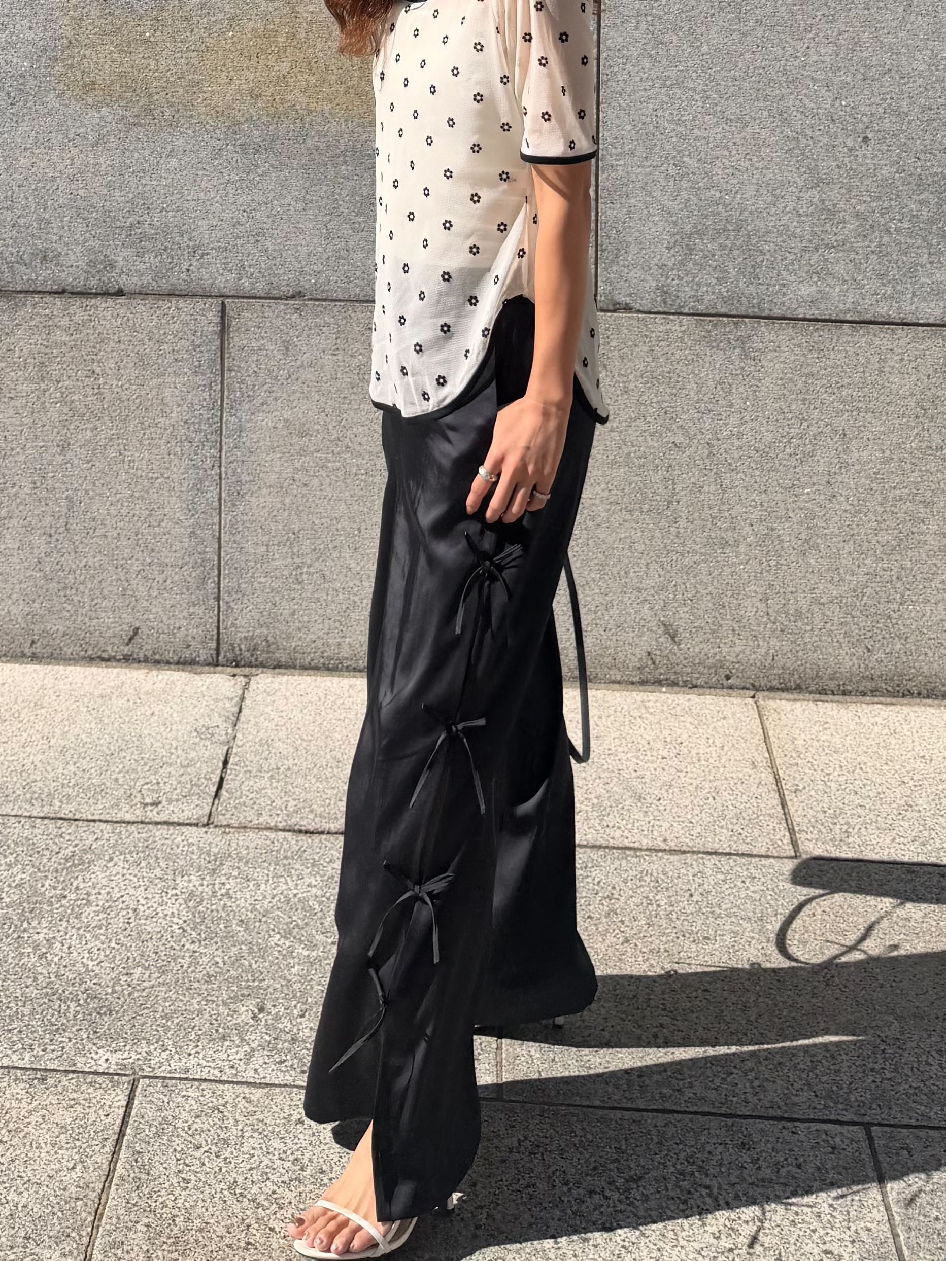 ribbon pants / black | HYEON