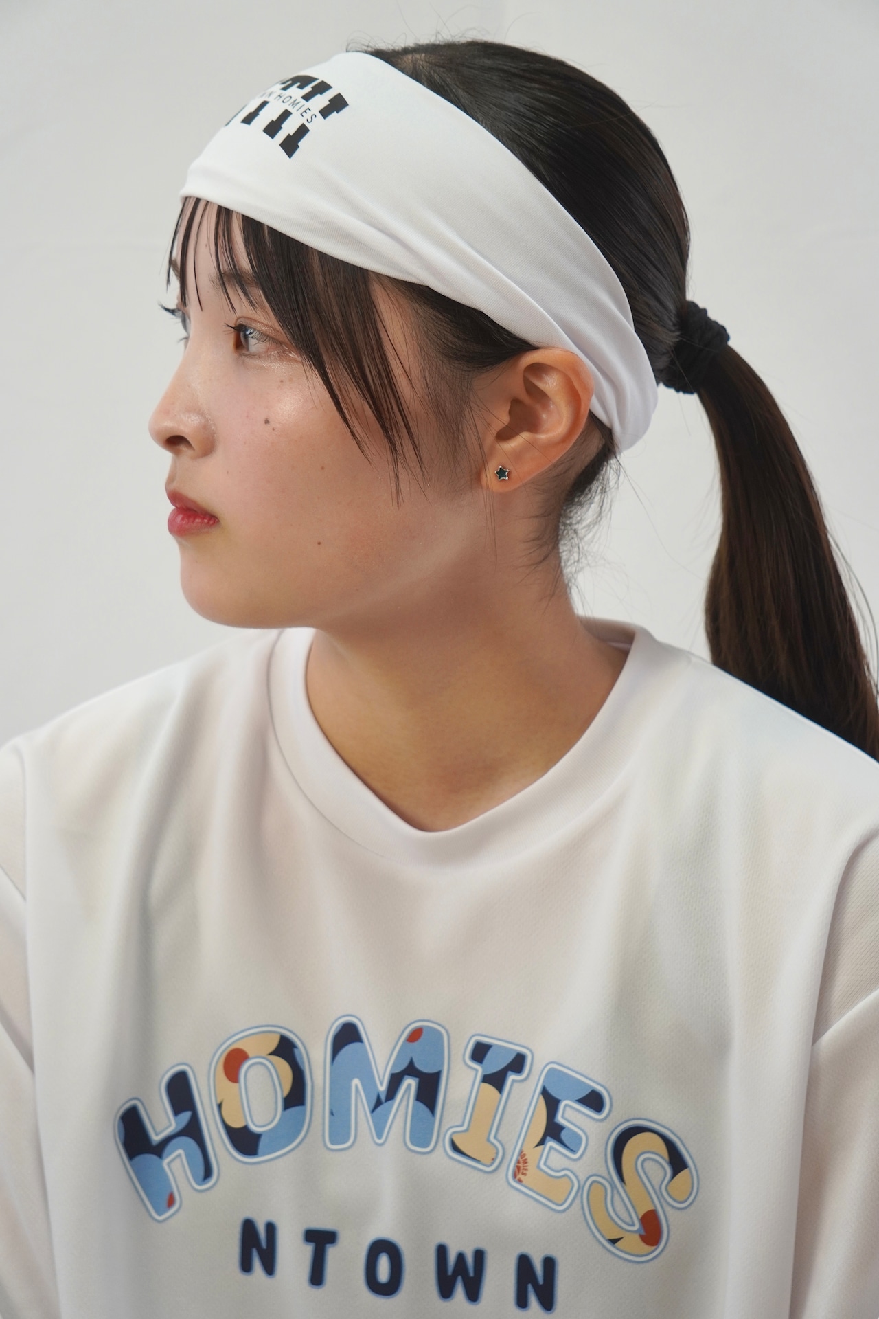 NTH LOGO HAIR BAND color White - 8