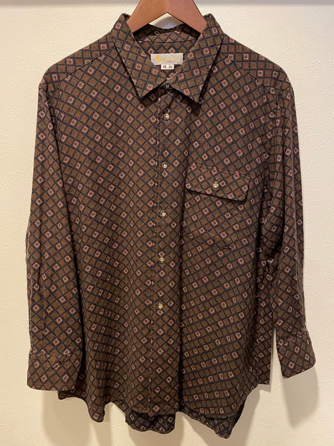 80年代 90年代 vintage Aquascutum アクアスキュータム 総柄 ロング 