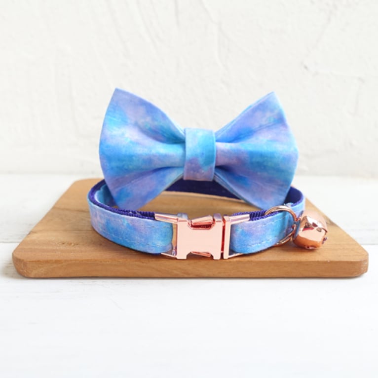 おなまえ猫首輪【ギャラクシーブルー】