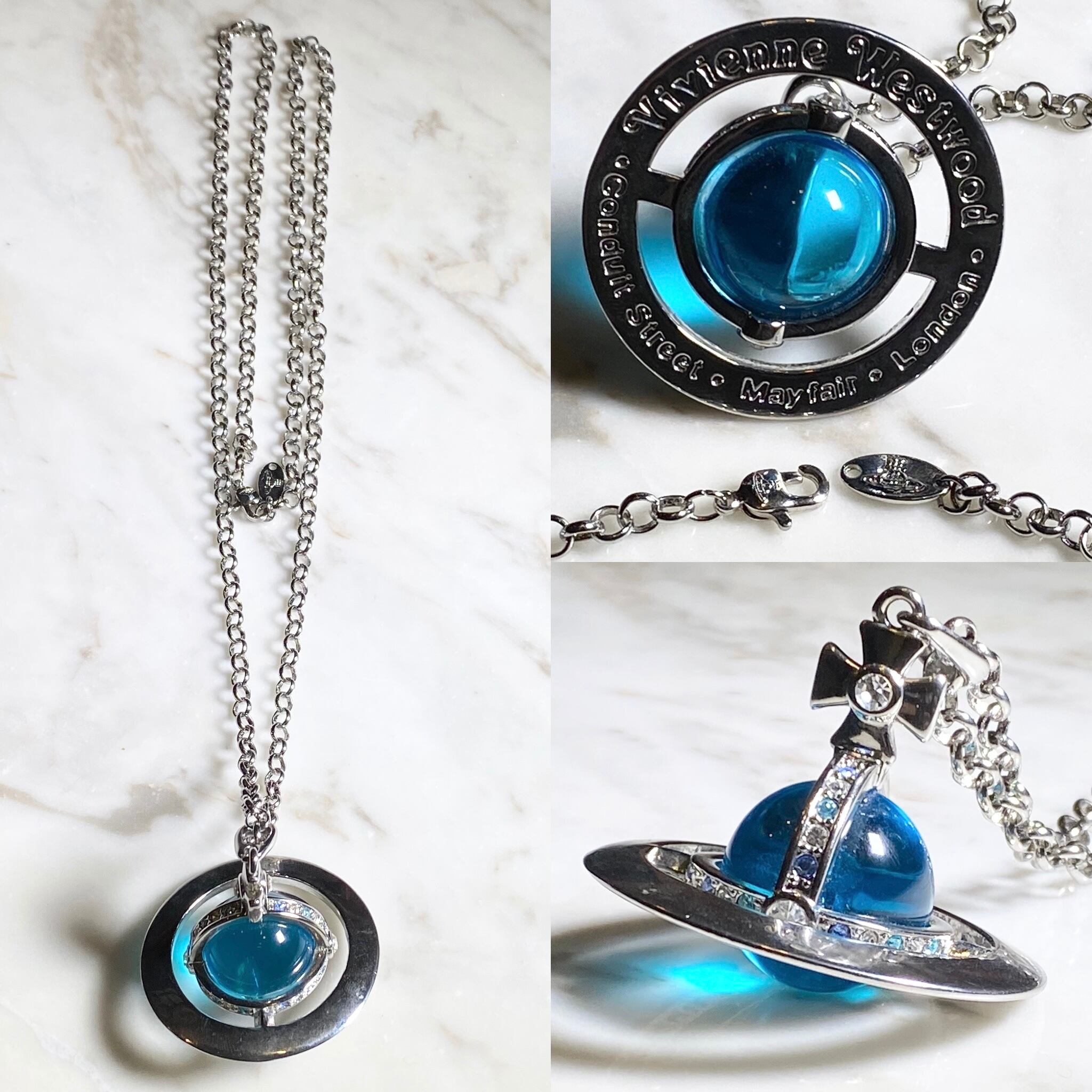 VIVIENNE WESTWOOD silver color metal large orb necklace | NOIR ONLINE