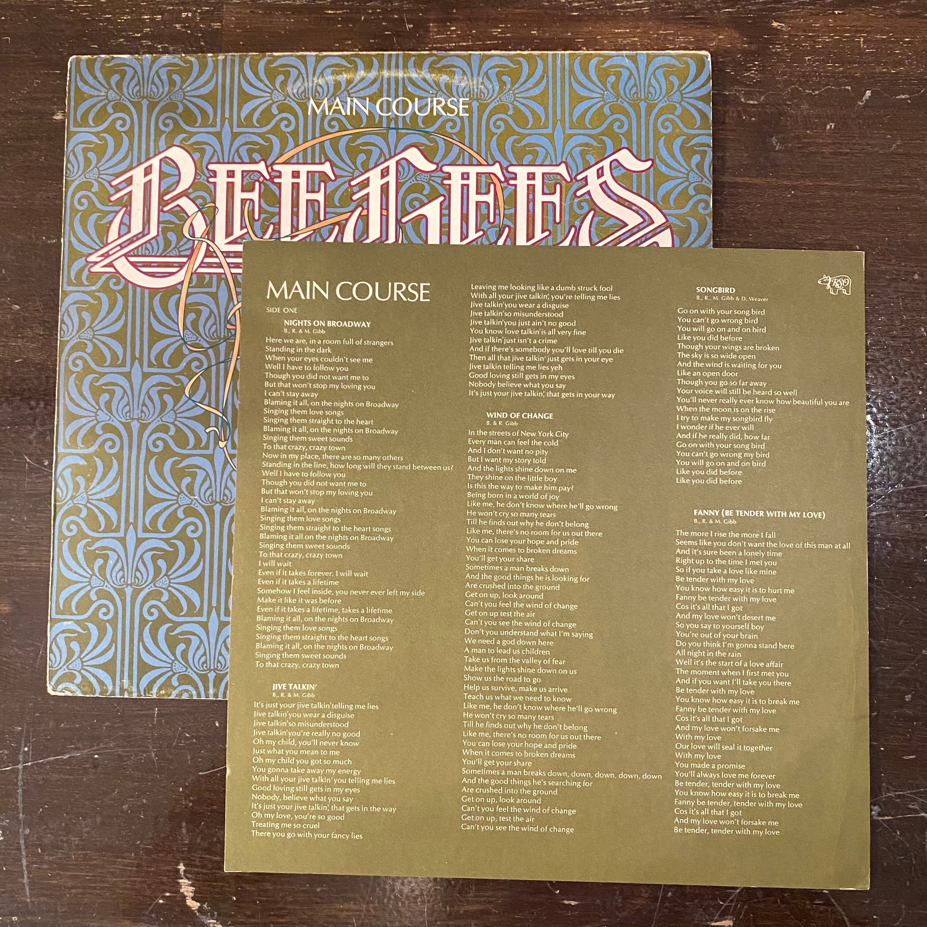 LP】BEE GEES/Main Course SORC 中古アナログレコード専門店
