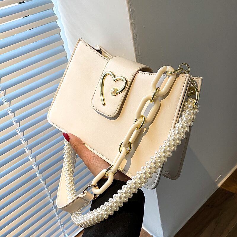 スタイルレッドサマーパール 夏物 真珠 スクウェア 手作りハンドバック46456978420